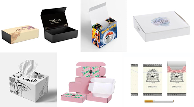 do all types of packaging design with 3d mockup