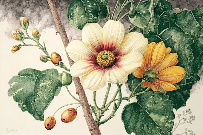 paint botanical and scientific illustrations