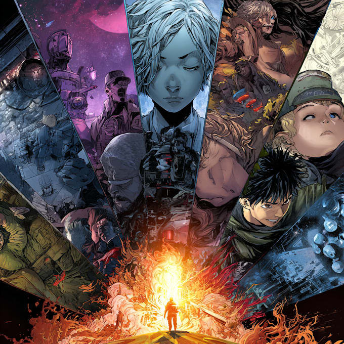 do anime manga comic book cover design comic book