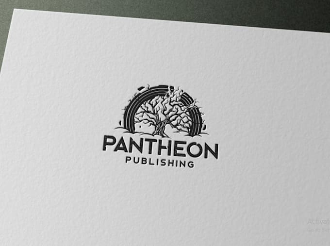 design a minimal modern publishing logo