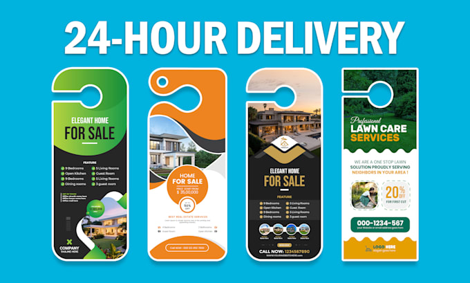 design professional door hanger, rack card, or dl flyer for your business