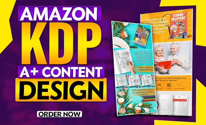 create amazing a plus content for amazon KDP book, a plus content