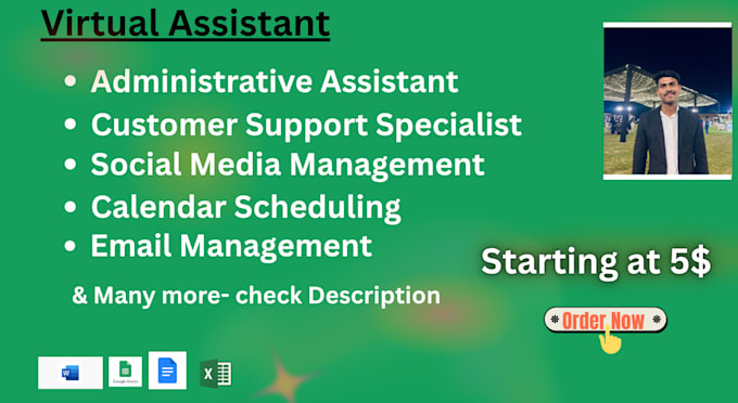 be your reliable virtual administrative and data entry assistant
