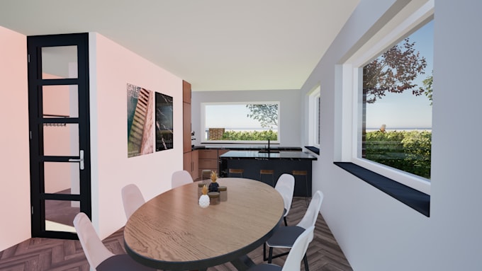 create interior and exterior 3d renders