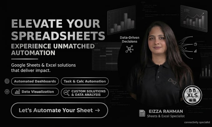 design excel or google sheet and automated dashboards
