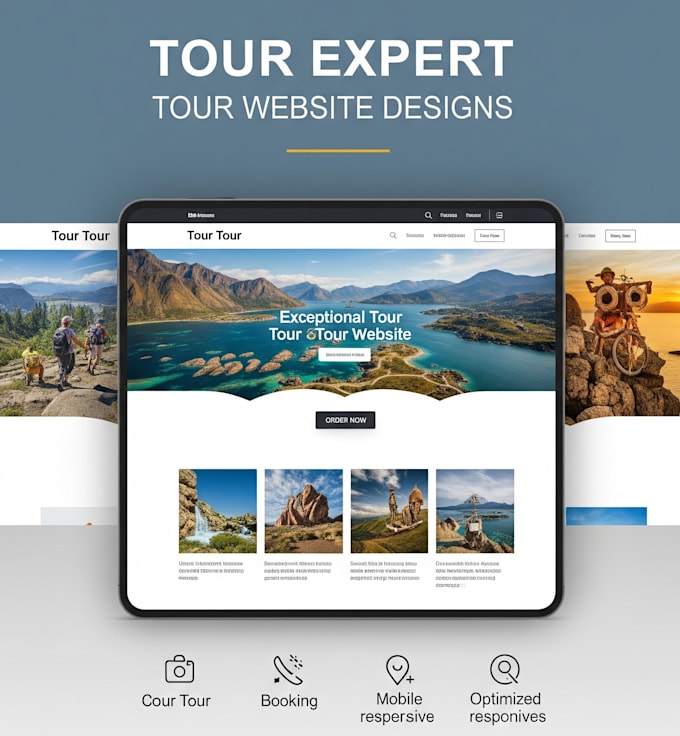 build travel agency, tour package, or booking website