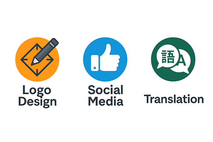 do something really good at logo desings and translation