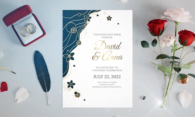 make digital invitation videos for weddings, birthdays, parties