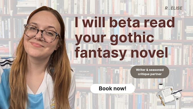 beta read your fantasy or romance novel and critique your book