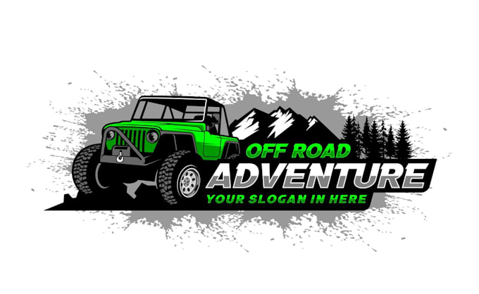 design proffesional offroad jeep logo