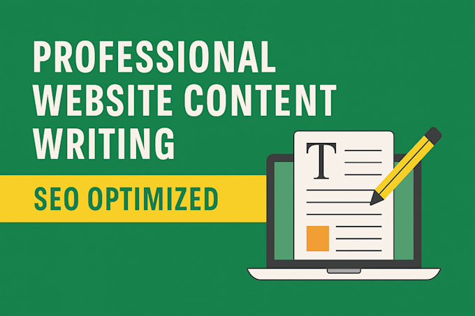 write professional website content for your homepage and about page