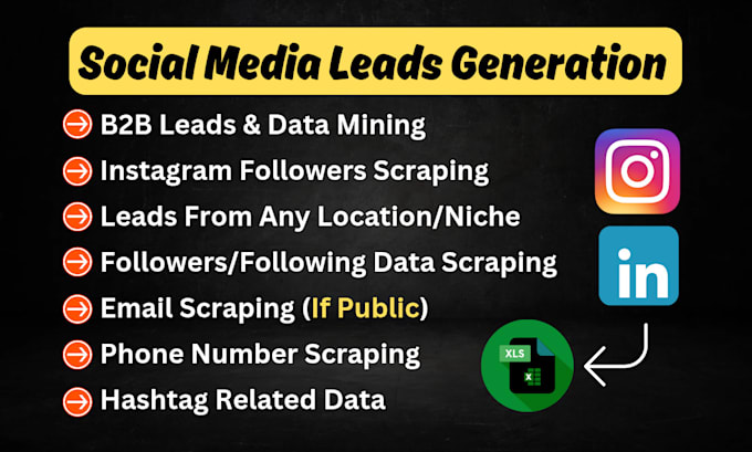 do b2b lead generation and phone number and email scraping