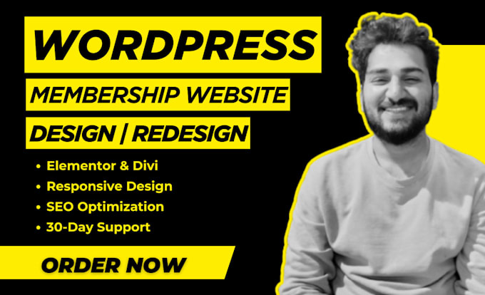 build wordpress membership website or subscription website with elementor divi