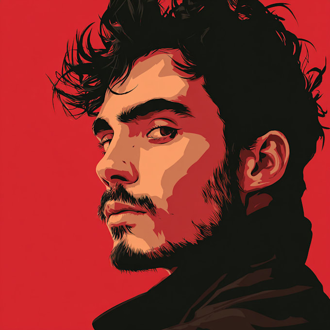 Draw vector portrait from your photo in 24 hours by Gweyaren | Fiverr