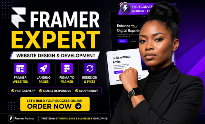 design and develop framer websites, landing pages, figma to framer