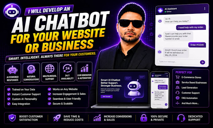 develop an ai chatbot for your website or business