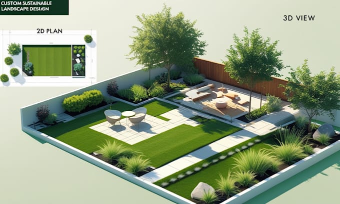 Create 2d and 3d sustainable landscape design for your residential site ...