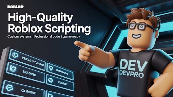 cruise and script anything you need as a professional roblox scripter