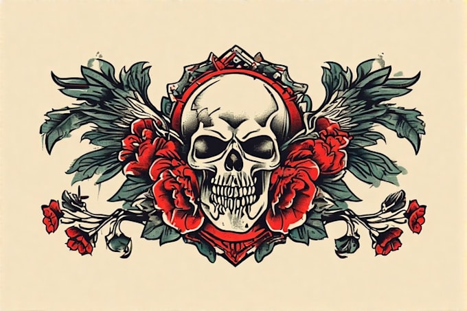 make old school style tattoo design