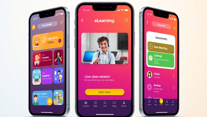 build elearning app, education app, quiz app online course generator app, ai app