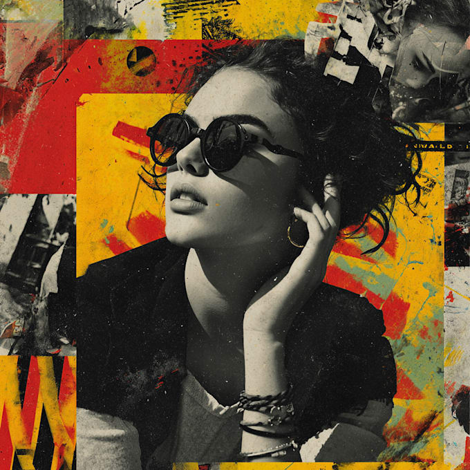 create a unique street pop art collage
