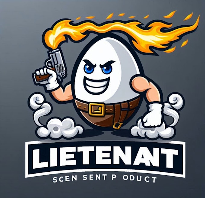 do high quality lieutenant scent product mascot logo