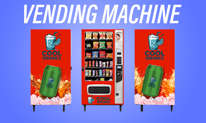 designn creative, unique vending machine wrap for your brand