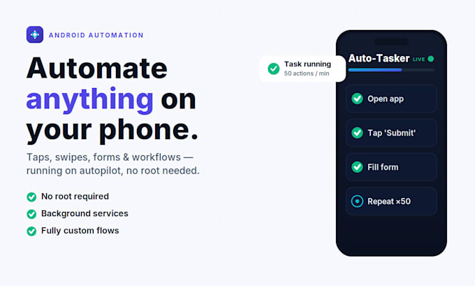 build a custom android automation app using accessibility service