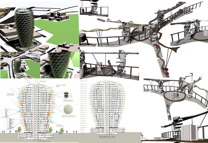 do architectural modeling, parametric design in rhino, subd, and grasshopper