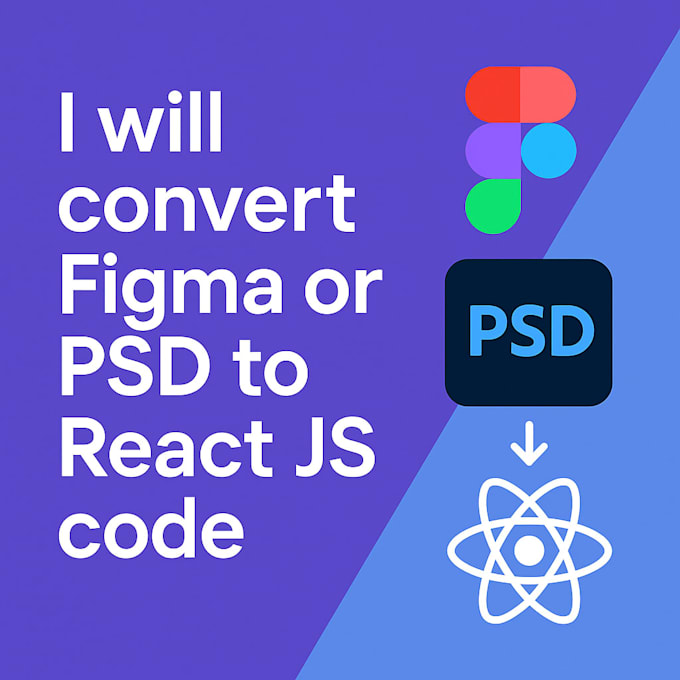 convert figma or PSD to react js code