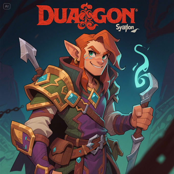 draw a dnd character art illustration commissions