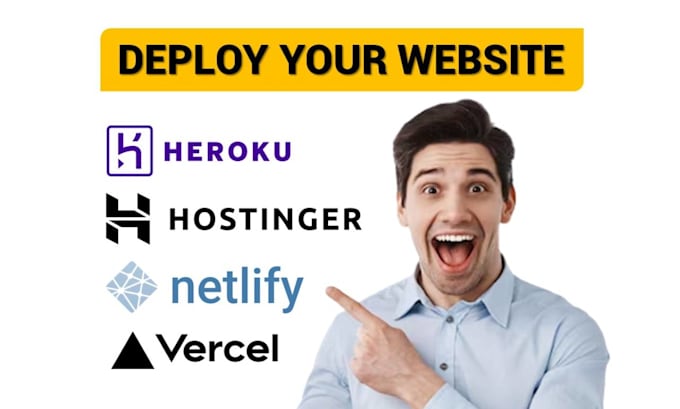 deploy your website to vercel, netlify, heroku, or hostinger