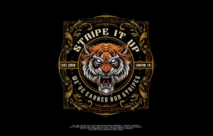 make a high quality tiger head, eagle, bow water farm vintage logo
