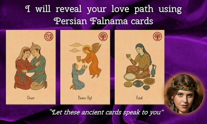 reveal your love path using persian falnama cards