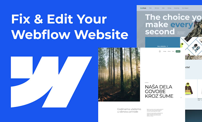fix issues or make edits in your webflow website