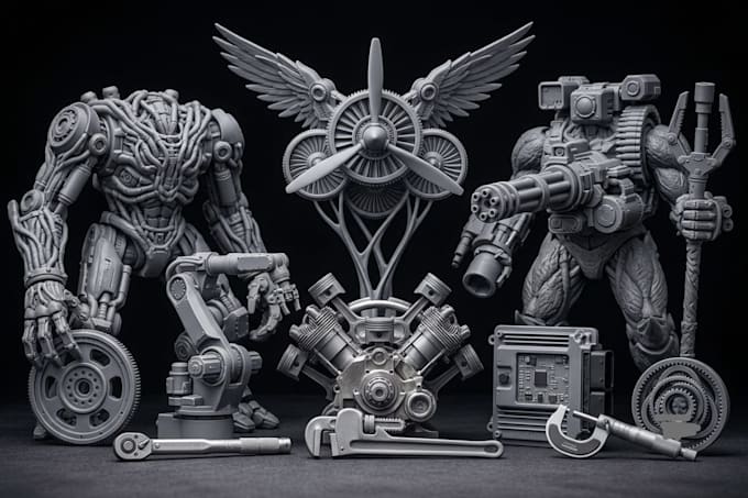 make professional 3d model stl file ready for 3d printing