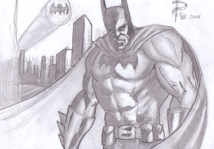 Draw any superheroes in pencil e ink by Disc nr Fiverr