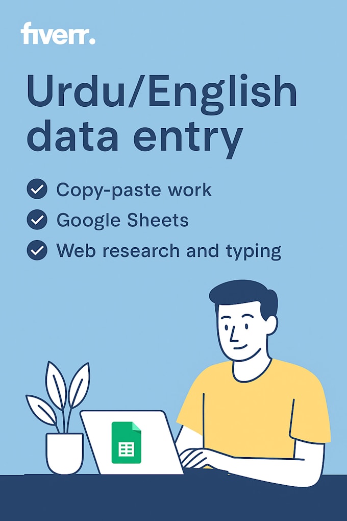 do accurate urdu and english data entry, copy paste, and typing work