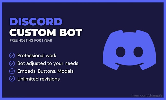 Build you your own custom discord bot by Mia_lee0 | Fiverr