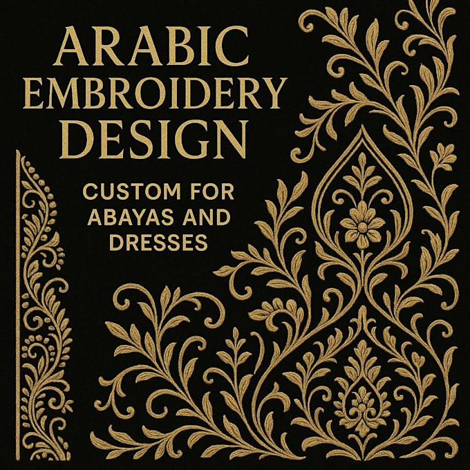 design elegant arabic embroidery patterns