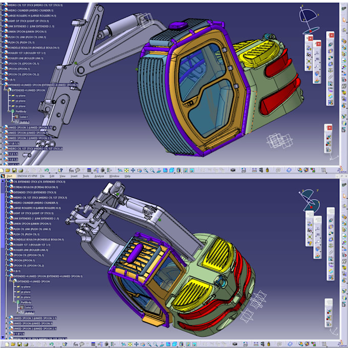 create high quality 3d models for mechanical design projects