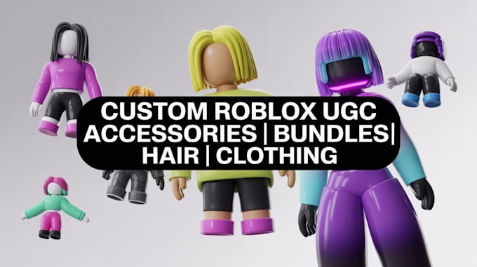 Make roblox ugc, make ugc characters ugc bundles, hair, clothing, ugc ...