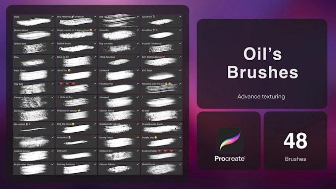 sell unique procreate brush packs for digital art