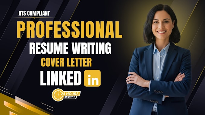 write professional resume, CV, cover letter and linkedin