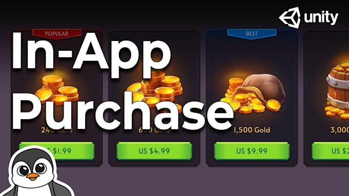 integrate in app purchases in your android unity game