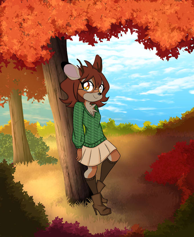 draw your furry character in my style