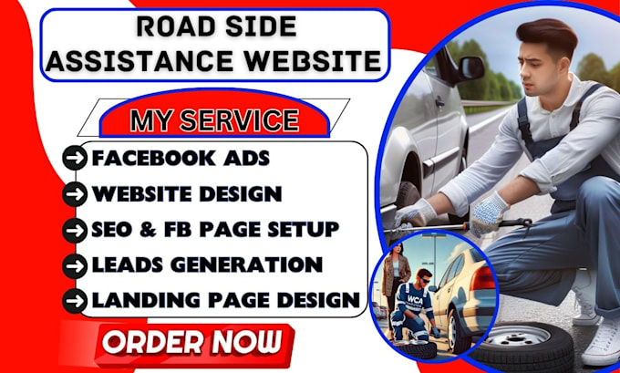 do roadside assistance website car towing auto detailing website roadside leads