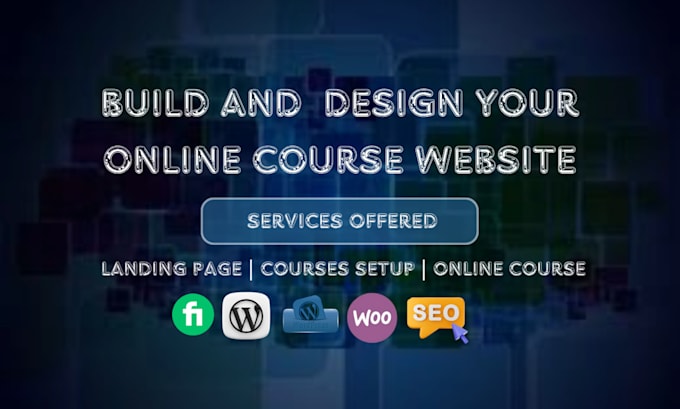 create a professional online course website on thinkific, wordpress, kajabi