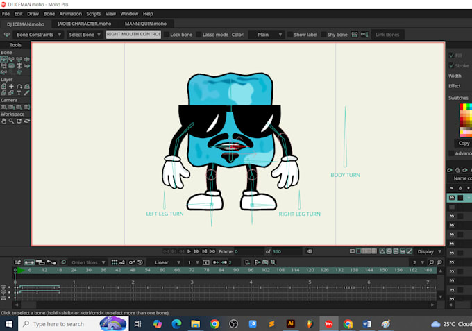 Moho Rig Deviantart Rig 180 character turnaround in moho pro custom 2d animation rigging by ...