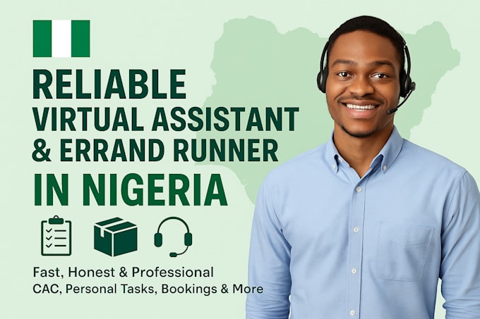 be your reliable virtual assistant and errand runner in nigeria